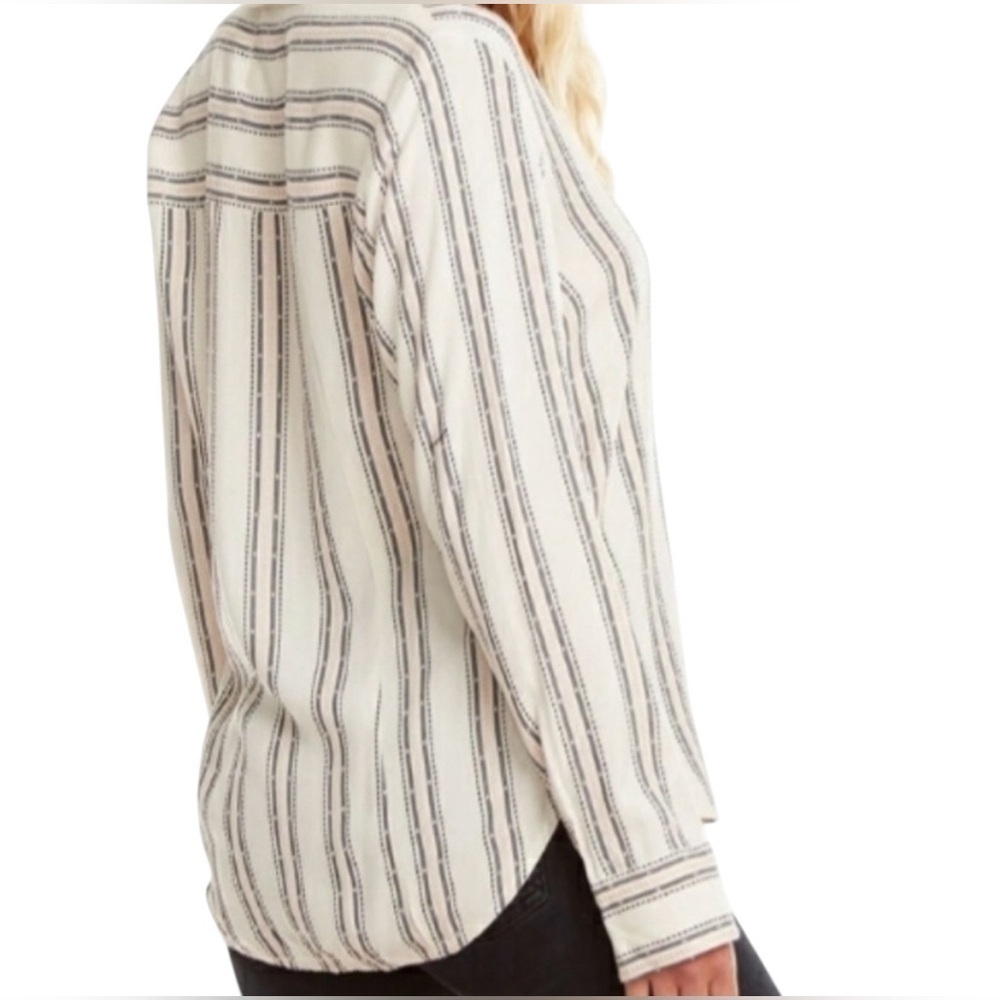 Chaser Button Up Striped Shirt Size XS - Picture 2 of 7